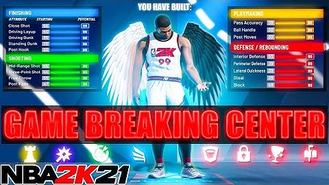 MOST OVERPOWERED CENTER BUILD IN NBA 2K21! BEST SHOOTING CENTER BUILD! BEST CENTER BUILD NBA 2K21!