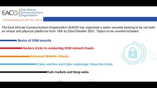 Cybersecurity Workshop at Hotel Four Points Sheraton on October 18th to 22nd