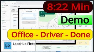 LoadHub: Create a Job, Driver Accepts & Completes It — Full End-to-End Demo (Office + Fleet App)