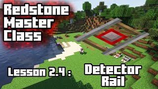 Redstone Master Class | Lesson 2.4: Detector Rail Information
