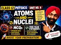 Class 12, Physics, Unit no 8, Atoms and Nuclei, MCQs and True False Statements