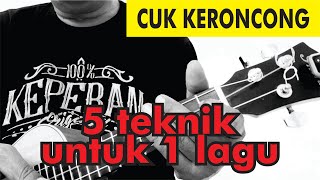 TUTORIAL - 5 TEKNIK POLA/PUKULAN CUK KERONCONG