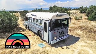 Female Artist Chooses Solo Skoolie Life | Totally Custom Skoolie Conversion Tour