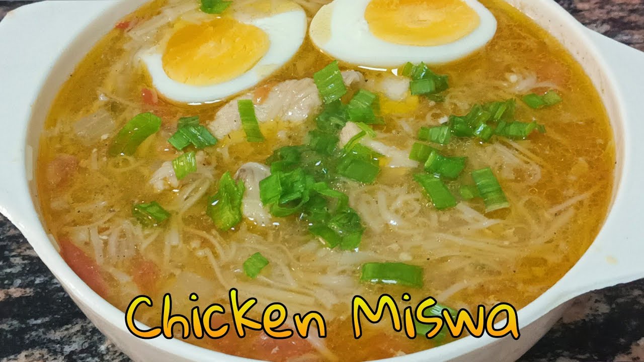 Easy recipe Chicken Miswa Miswa chicken soup YouTube