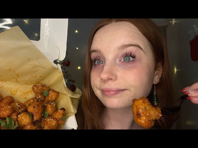 ASMR Buffalo Wild Wings Mukbang | eat lunch with me 🧡