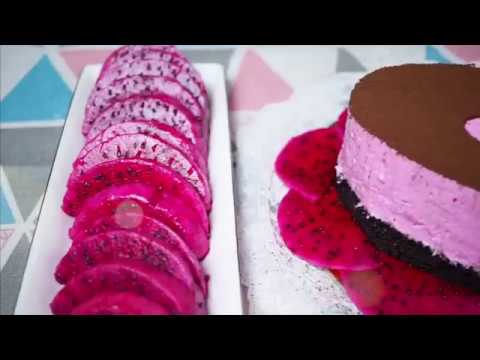 How to make Cheese Cake Red Dragon Fruit