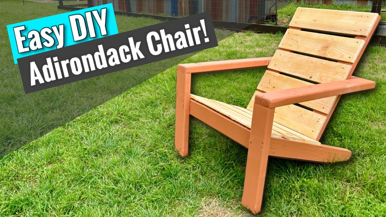 DIY Modern Adirondack Chair! | Easy $50+ PROFIT! | Free Plans! - YouTube