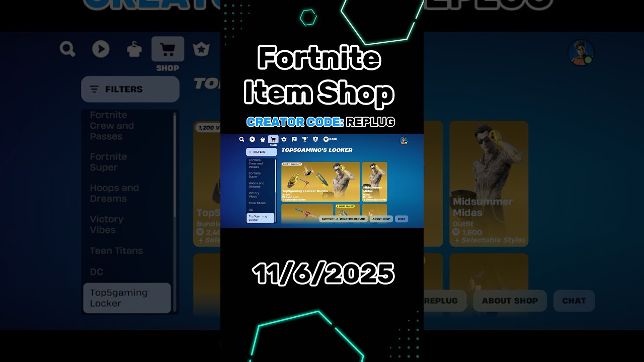 Fortnite Item Shop | Wednesday, 11 June 2025 | Use code "Replug" to support me! 🩵 