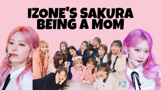 izone's sakura being a mom