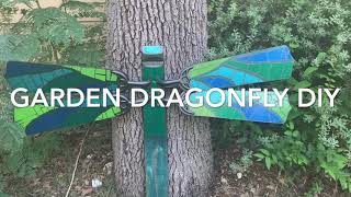 Garden Dragonfly made with Ceiling Fan Blades