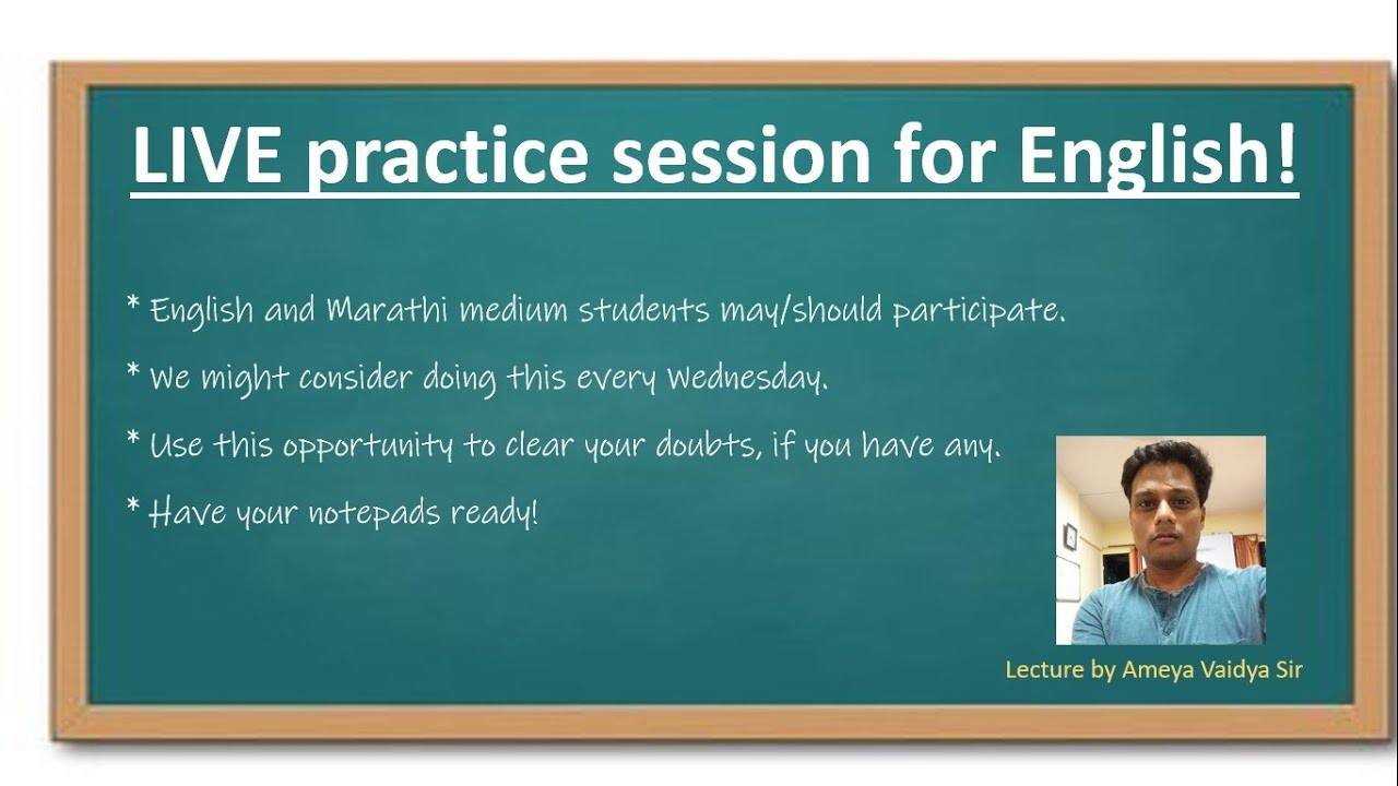 LIVE session for X std students
