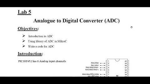 How to use the ADC for ARM Microcontrollers Tutorial (analog to Digital Conversion) PIC16F877AADC👷