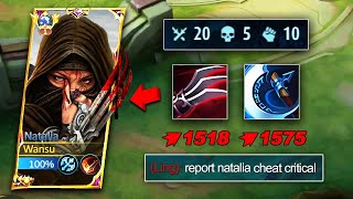 NATALIA CRITICAL BUILD!! META NATALIA WITH HAAS CLAW   BERSEKERS FURY (cheat 1 hit build)