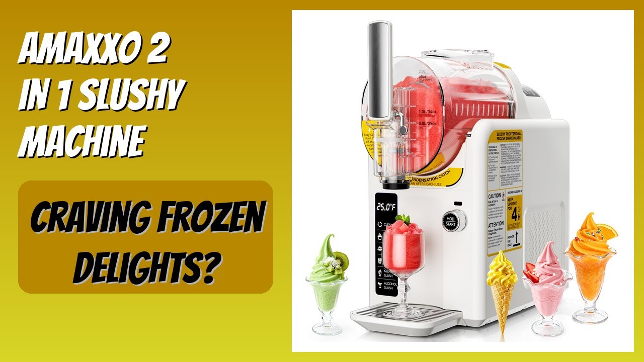 REVIEW (2026): Amaxxo 2 IN 1 Slushy Machine. Features