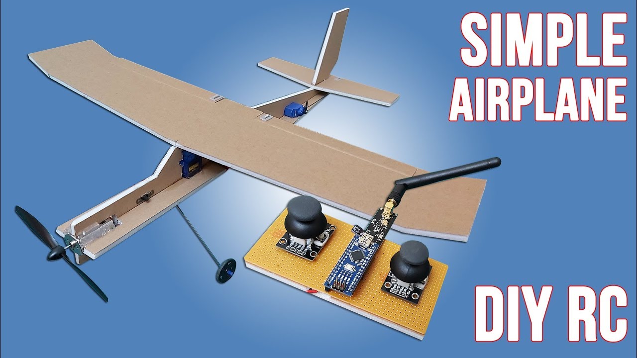 How To Make Simple RC Airplane For Simple Radio Control DIY RC Aiplane  Arduino RC