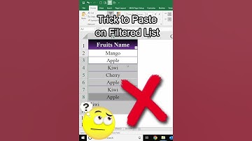 Trick to Paste on Filtered List