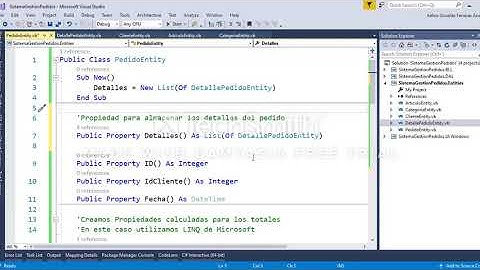 Aplicación N Capas con VB Net. Parte 7 Creación de las Clases Capa Entidades