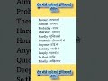 Daily use English words|| Hindi to English translation|| #ytshorts #shortsfeed