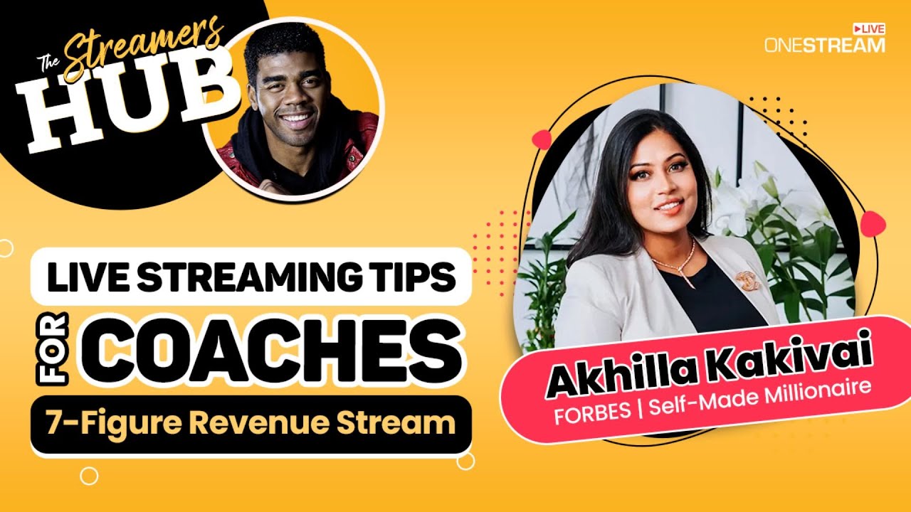 Live Streaming Tips for Coaches with Business Coach Akhilla Kakivai