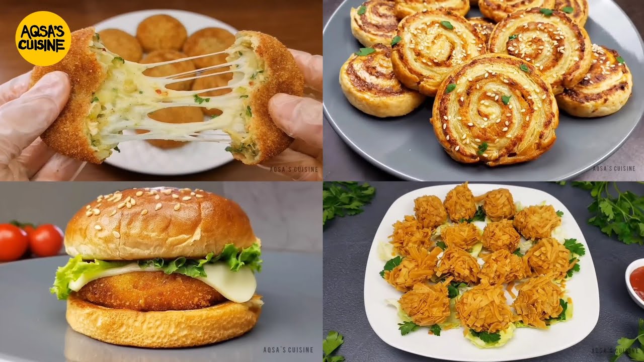 Must Try Iftar Recipes by Aqsa's Cuisine McDonald's Burger, Chicken Patties, Thread Chicken, Cutlets