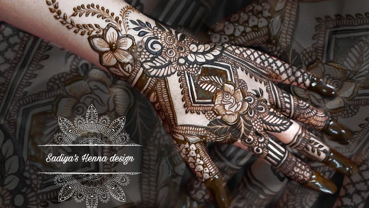 Stylish Back Hands Mehndi Design | Floral Mehndi Design | Latest ...