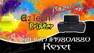 Ink absorber full FIX! RESET Canon IP1800-1980!