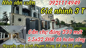 Nhà sân vườn gần chợ Cần Giuộc 300 mét đường QL50 về Nguyễn văn Linh Phạm Hùng Q8 chỉ 30 phút 