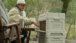 ネイチャーハイク新作収納ボックス  蓋付き 引き出し 3扉付き 強い耐荷重 コンテナ 車載用 折り畳み