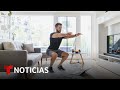¿Cuerpo de futbolista? Un entrenador nos explica entrenar en casa y sin equipo | Noticias Telemundo