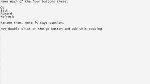 how to create a webbrowser using vb6