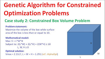 Genetic Algorithm For Constrained Optimization Problems (Case study 2)