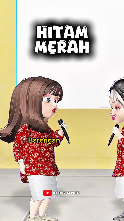 Kamu merah aku hitam ya! Ayo bareng2 nyanyinya #zepetoindonesia #shorts #fyp #funny