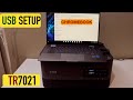 Canon Pixma TR7021 Setup Chromebook, USB Setup.