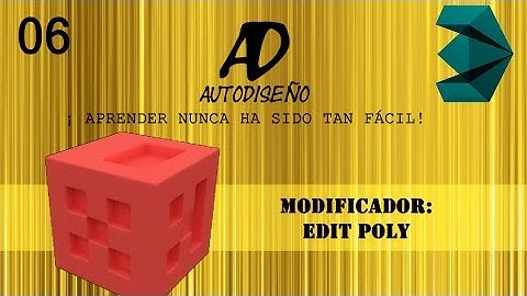 06 Modificador: Edit Poly | 3ds Max - AutoDiseño