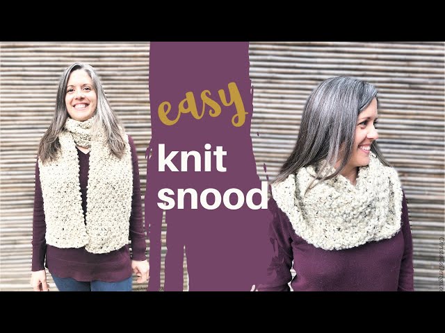 小物 L'AppartementGOODGRIEF RIBBED KNITSNOOD Easy Knit Snood Simple Chunky Cowl Knitting Video Tutorial Great