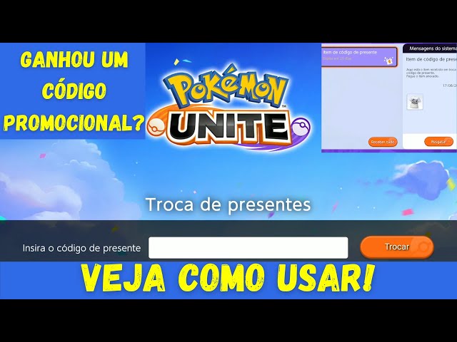 HOW TO ENTER CODES IN POKÉMON UNITE COMO RESGATAR CÓDIGOS NO POKÉMON UNITE  - Vídeo Dailymotion