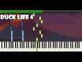 Volcano theme  duck life 4 piano tutorial