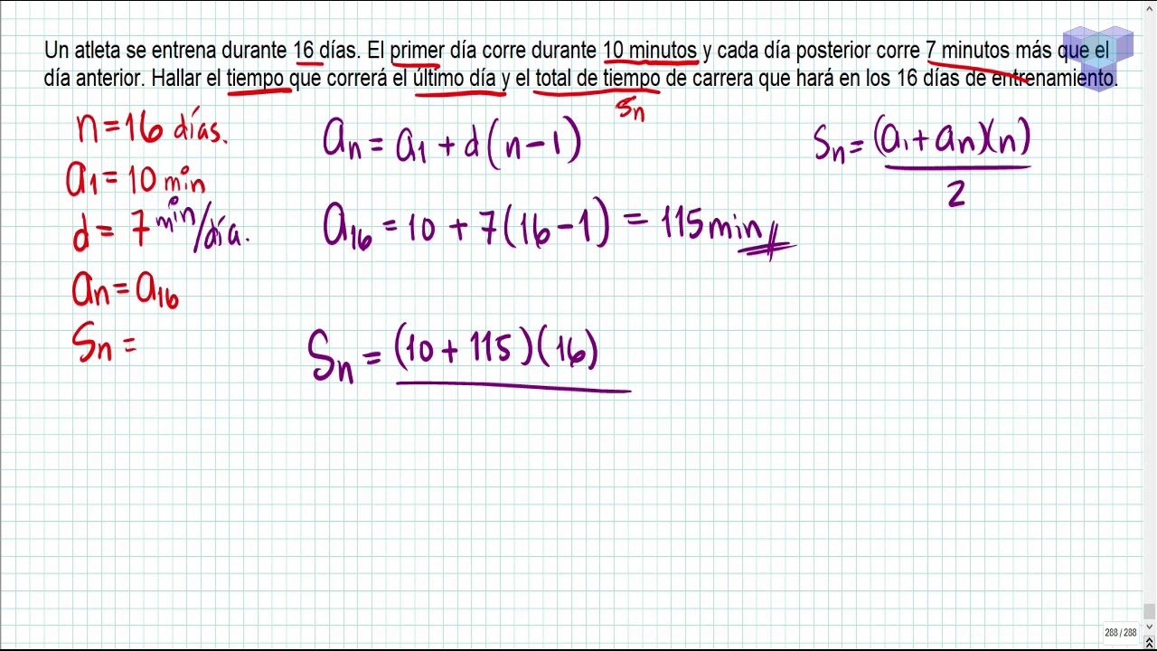 (SSPAAP1) Progresiones aritméticas, problemas de aplicación. Parte I.