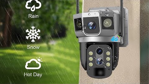 Camera Zoom 10x - 4G - 3 mắt chạy năng lượng mặt trời App: V380pro