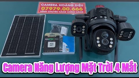 Camera Năng Lượng Mặt Trời 4 Mắt 3 Màn Hình Xem , Cảnh Báo Di Chuyển , Sử Dụng Sim Mạng 4G 