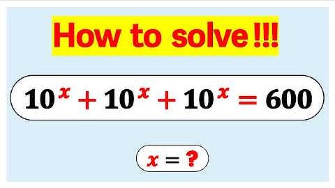 Nice logarithm Math simpli fication | Find the value of " x "