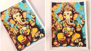 DIY Ganesh Painting | Calm & Relaxing Paint By Number Kit For Beginners 🧘‍♂️