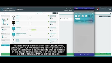 Foreground service data sync