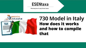 How Italian tax file return works in Italy | 730 Model