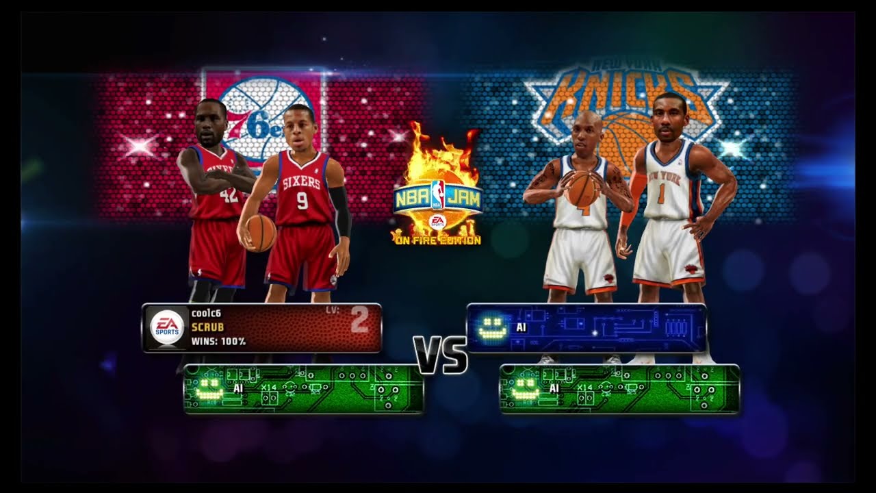 NBA JAM On Fire Edition Road Trip Mode: Atlantic Division Part 1 Let's Play!