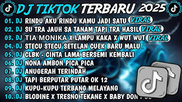 DJ TIKTOK TERBARU 2025🎵DJ RINDU AKU RINDU KAMU JADI SATU🎵DJ SU JAUH  SA TANAM HATI TAPI TRA HASIL