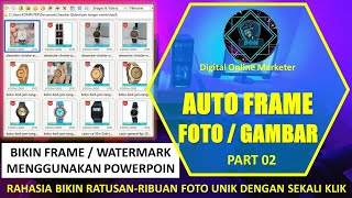 Cara Bikin Frame Bingkai Watermark Foto Menggunakan Power Point | Tutorial Auto Frame | Andi Saputra screenshot 5