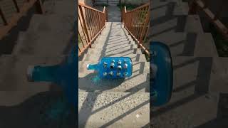 🤖 Robot Head Bottle vs Giant Stairs ✨💥 #shorts