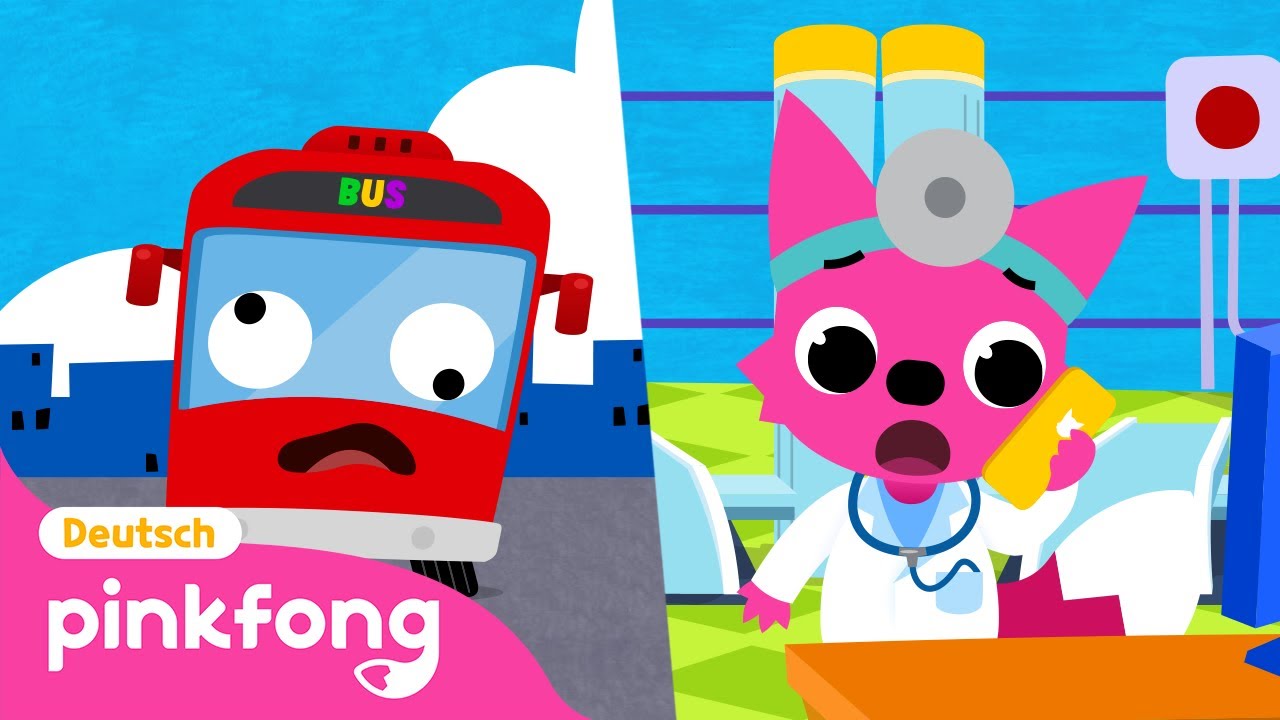 Auf Der Strasse Fährt Ein Auto Kinderlied 🚌 Bus Lied | Das Auto Kinderlied | Baby Shark Deutsch | Pinkfong, Baby