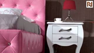 Monte Carlo Pink Leatherette Modern Twin Bed VGKCMONTE-PNK from VIG Furniture
